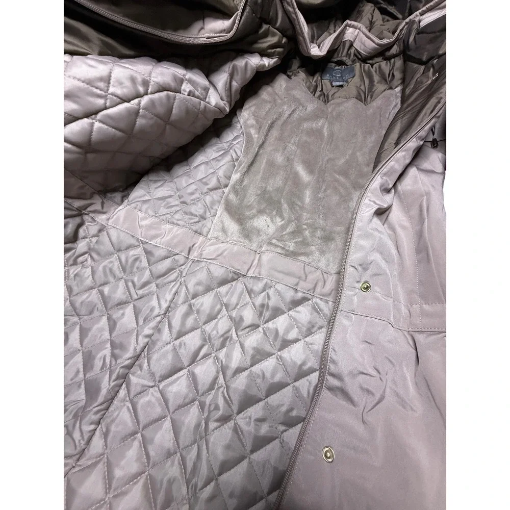 Gallery New York Women Pebble Hooded Jacket with Scarf 813675MJC Medium New‎